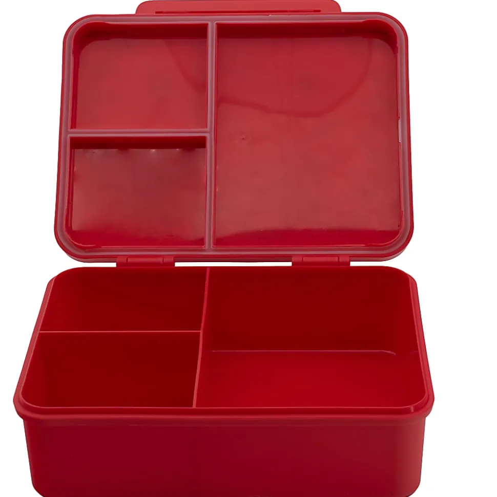 Accessory Innovations Bento Box, Hello Kitty, 6" x 8" x 2-1/2", Red