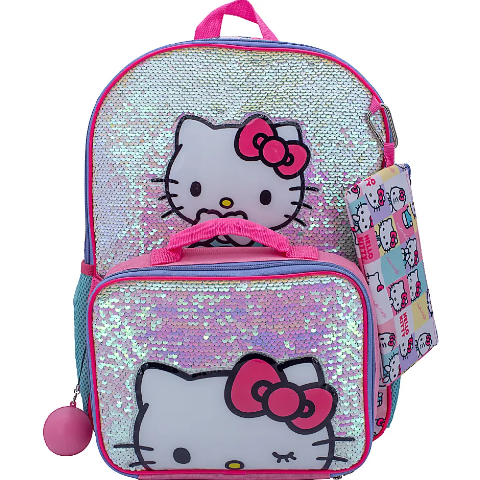 Accessory Innovations Hello Kitty 5-Piece Backpack Set, Pink