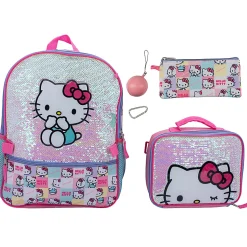 Accessory Innovations Hello Kitty 5-Piece Backpack Set, Pink