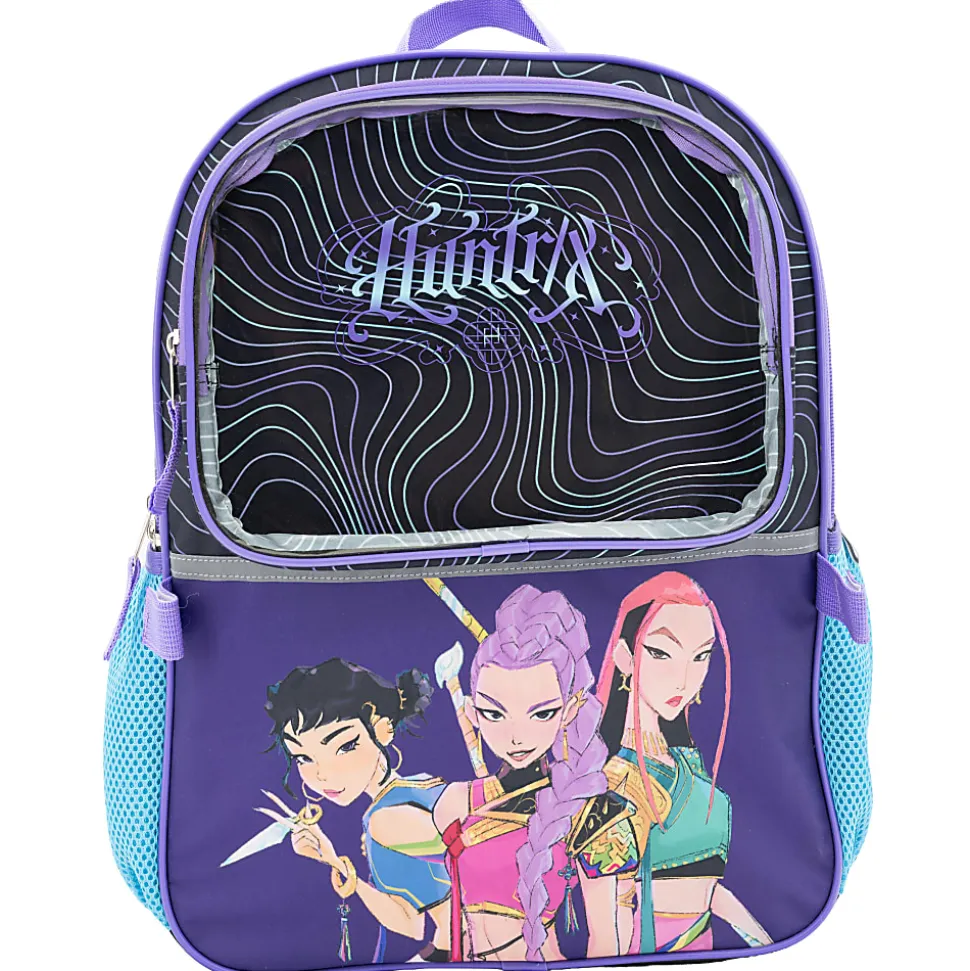 Accessory Innovations K-Pop Demon Hunters Backpack Set With 15.6" Laptop Pocket, Black