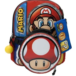 Accessory Innovations 5-Piece Backpack Set, Super Mario Brothers