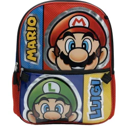 Accessory Innovations 5-Piece Backpack Set, Super Mario Brothers