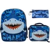 Accessory Innovations Shark Bite 3-Piece Backpack Set, Blue