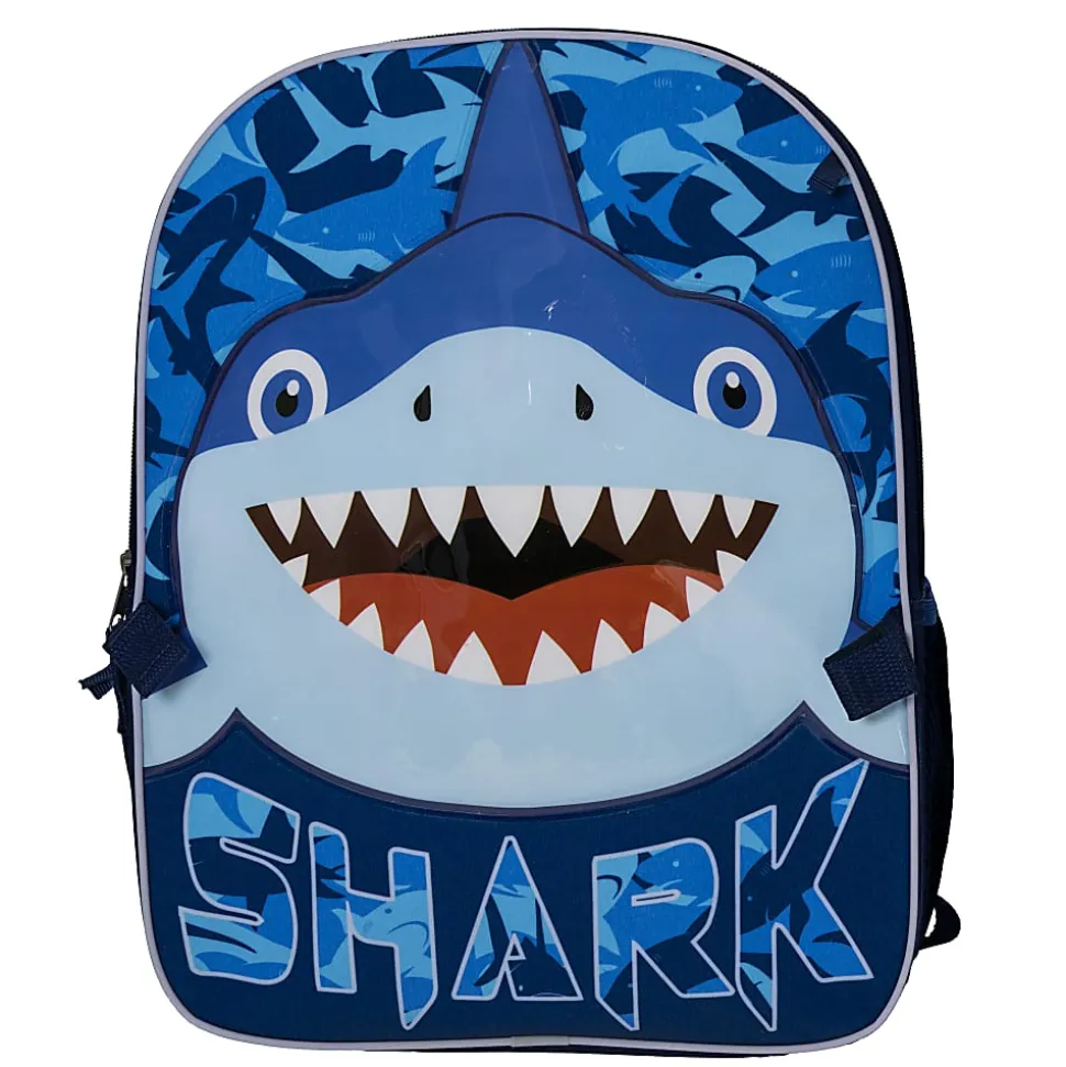 Accessory Innovations Shark Bite 3-Piece Backpack Set, Blue