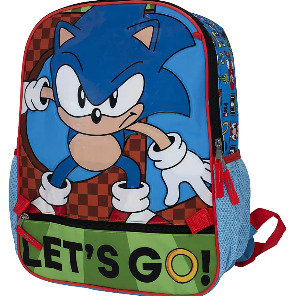 Accessory Innovations Sonic The Hedgehog 5-Piece Backpack Set, Blue