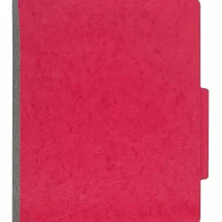 ACCO® ColorLife® PRESSTEX® 4-Part Classification Folders, Letter, Red, Box of 10 - 2