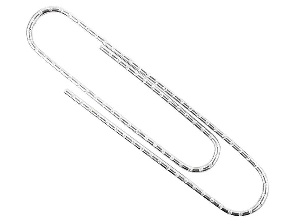 ACCO® Economy Non-Skid Paper Clips, 1000 Total, Jumbo, Silver, 100 Per Box, Pack Of 10 Boxes