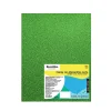 Acco Glitter EVA Foam Sheets, Letter Size, Green, Pack Of 10 Sheets