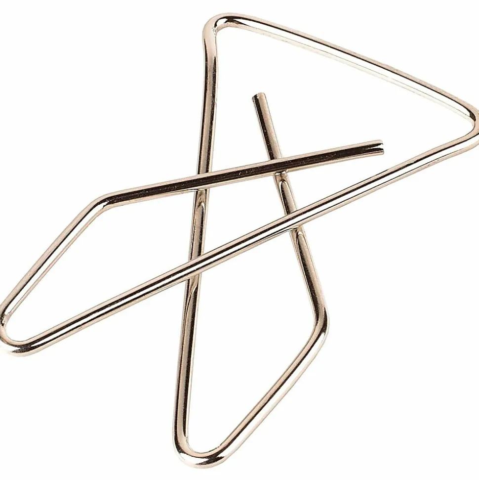 ACCO® Ideal Paper Butterfly Clamp, #2 Size (Small), Box Of 50