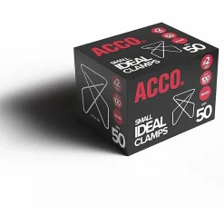 ACCO® Ideal Paper Butterfly Clamp, #2 Size (Small), Box Of 50