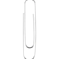 ACCO® Premium Paper Clips, 1000 Total, Jumbo, Silver, 100 Per Box, Pack Of 10 Boxes