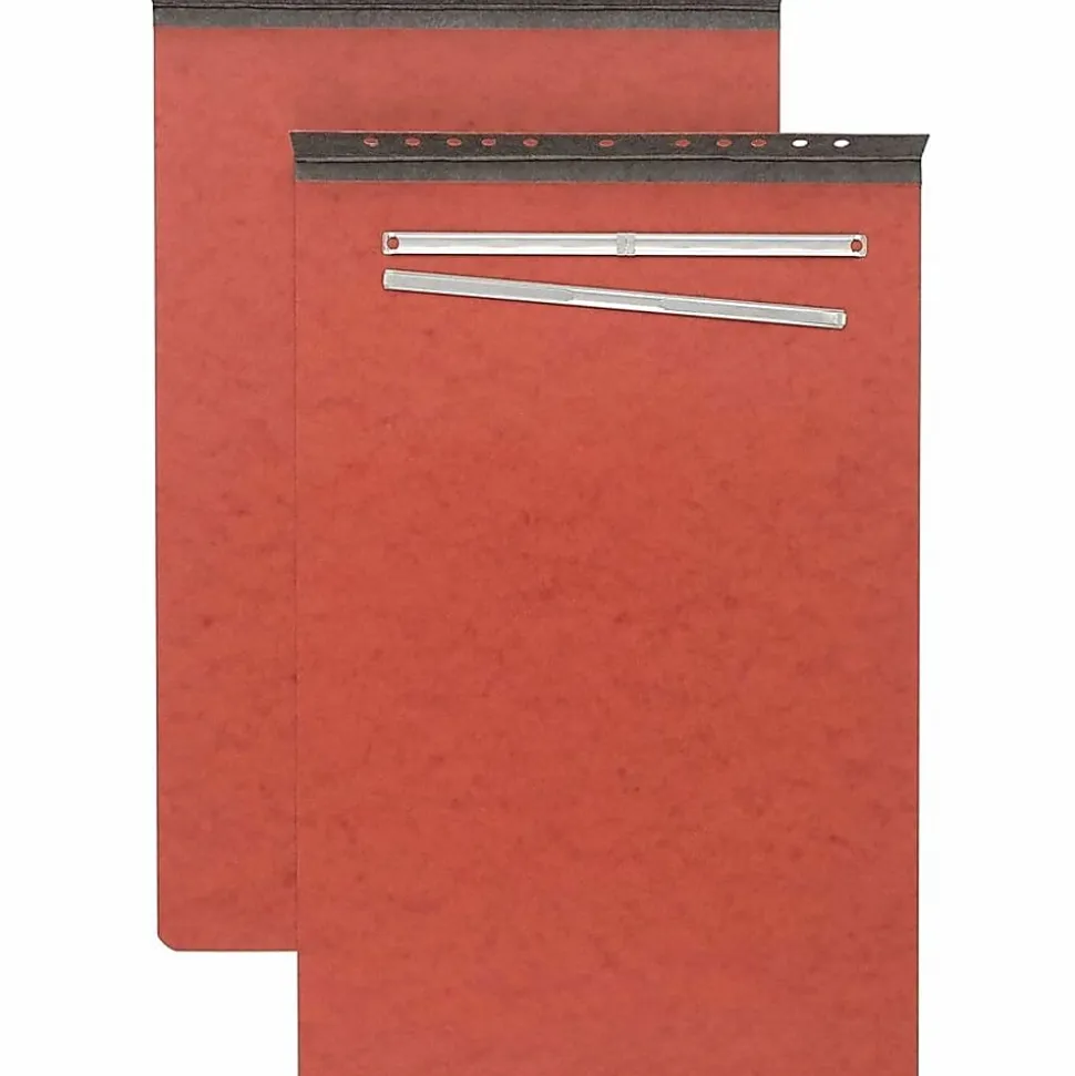 ACCO® Pressboard Report Cover With Fastener, Side Bound, 11" x 17", 60% Recycled, Earth Red