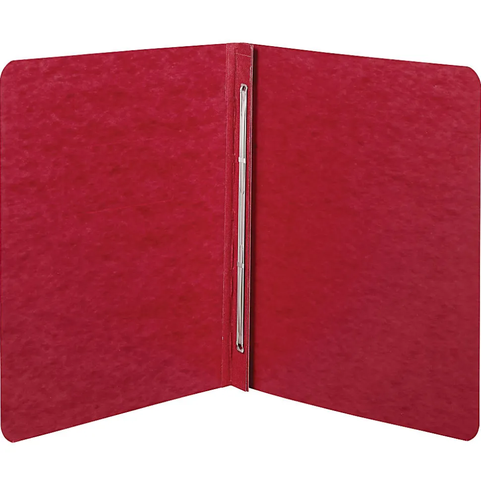 ACCO® Pressboard Report Cover With Fastener, Side Bound, 8 1/2" x 11", 60% Recycled, Earth Red
