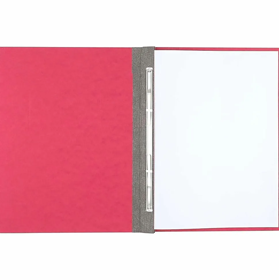ACCO® Pressboard Report Cover With Fastener, Side Bound, 8 1/2" x 11", 60% Recycled, Earth Red
