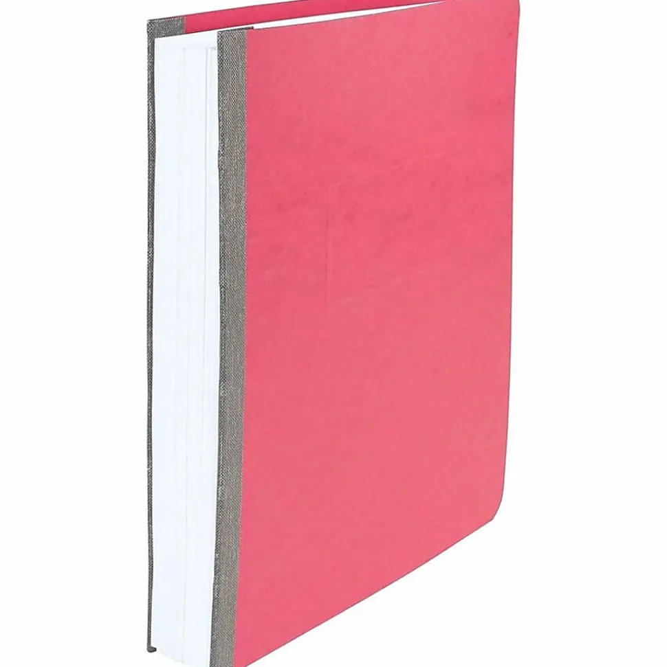 ACCO® Pressboard Report Cover With Fastener, Side Bound, 8 1/2" x 11", 60% Recycled, Earth Red