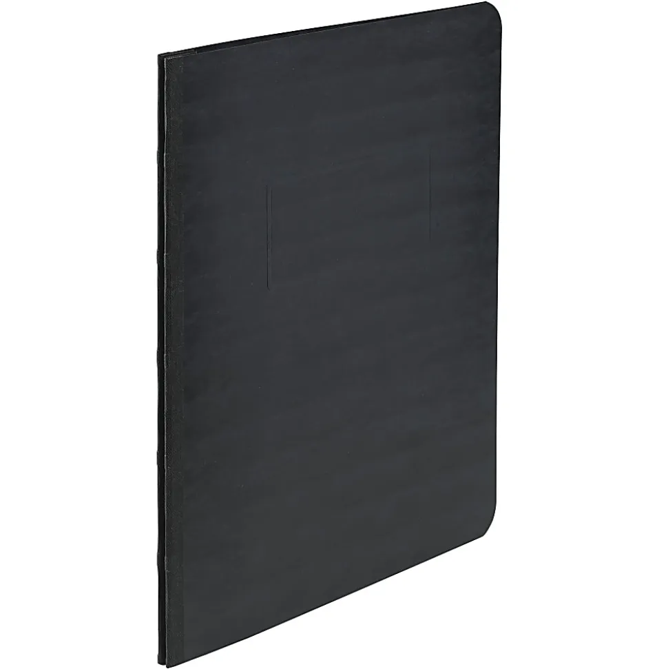 ACCO® Pressboard Report Cover With Fastener, Side Bound, 8 1/2" x 11", 60% Recycled, Black