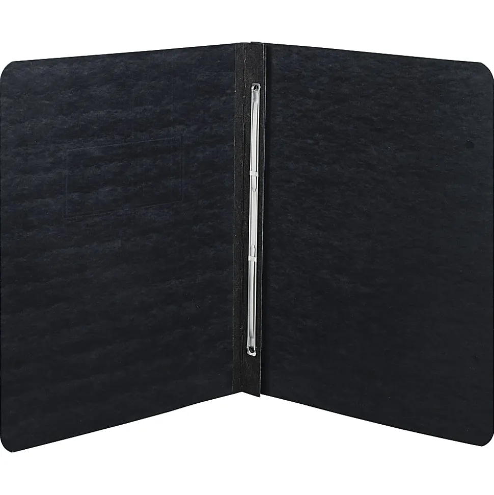 ACCO® Pressboard Report Cover With Fastener, Side Bound, 8 1/2" x 11", 60% Recycled, Black