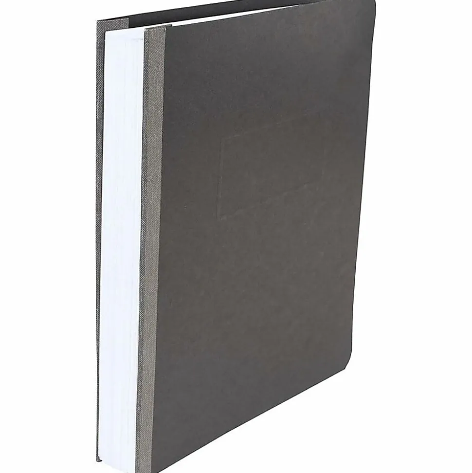 ACCO® Pressboard Report Cover With Fastener, Side Bound, 8 1/2" x 11", 60% Recycled, Black
