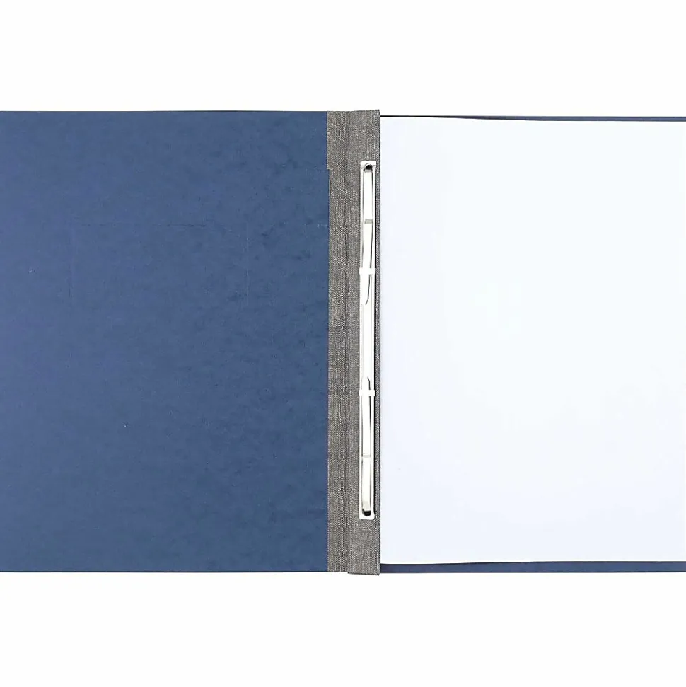 ACCO® Pressboard Report Cover With Fastener, Side Bound, 8 1/2" x 11", 60% Recycled, Dark Blue