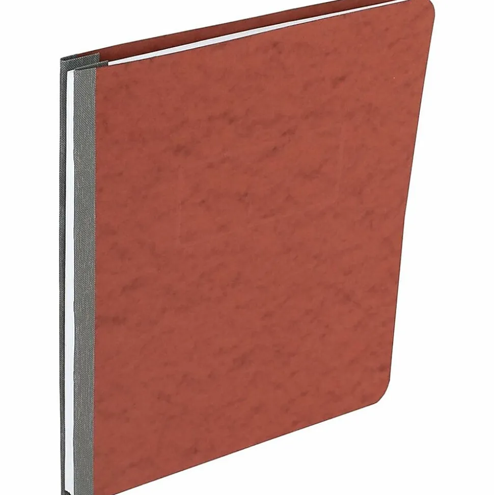 ACCO® Pressboard Report Cover With Fastener, Side Bound, 8 1/2" x 11", 60% Recycled, Red