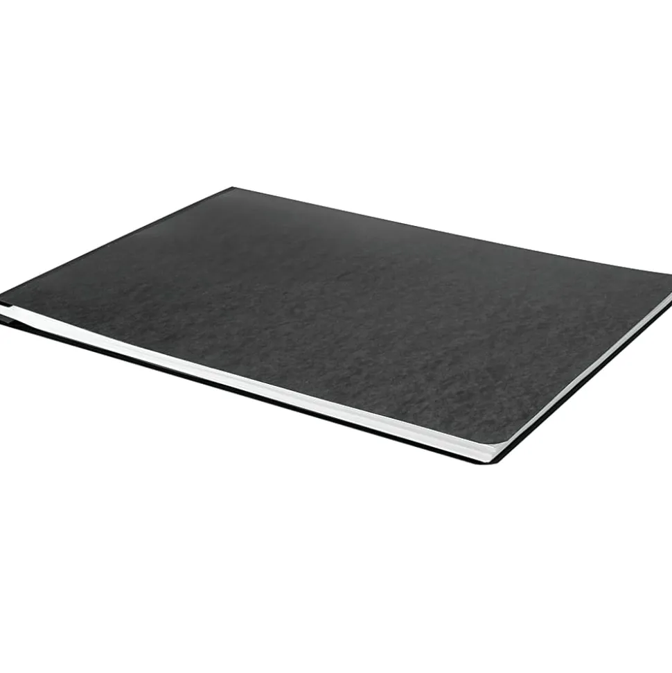 ACCO® Pressboard Report Cover With Fastener, Side Bound, 11" x 17", 60% Recycled, Black