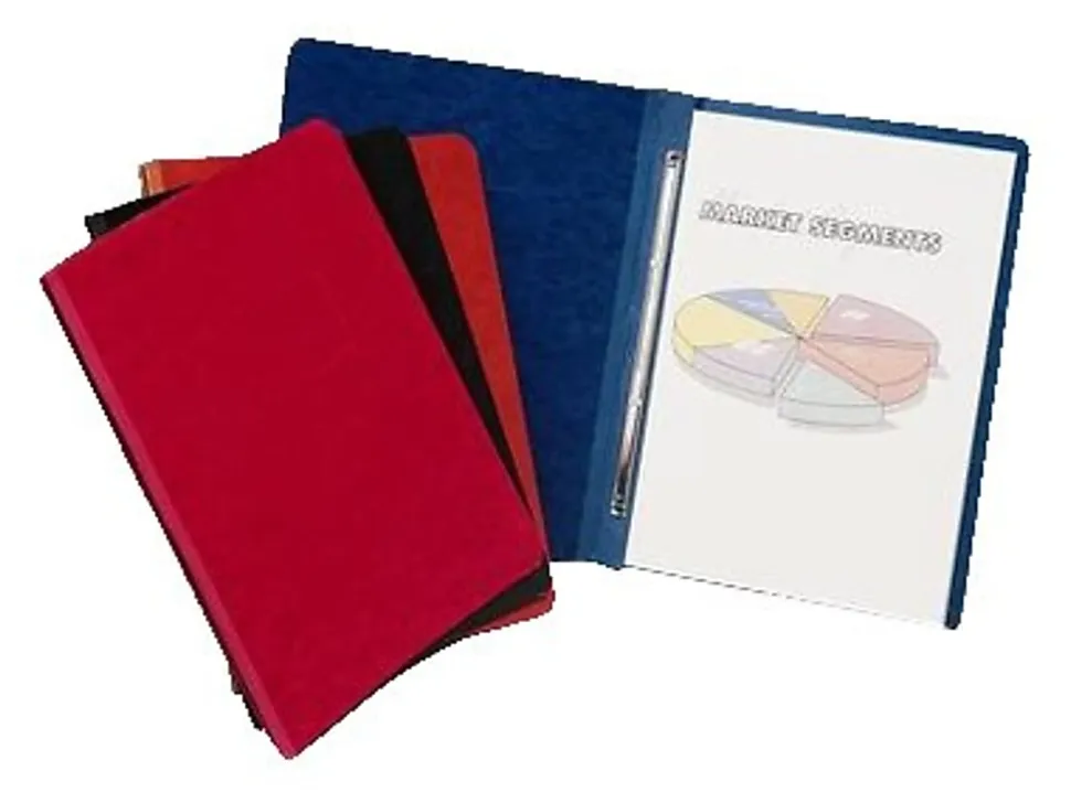 ACCO® Presstex® Binder, Side Bound, 11" x 8 1/2", 60% Recycled, Black