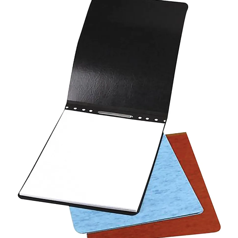 ACCO® Presstex® Top-Bound Report Binder, 4-1/4" CC, 8-1/2" x 11", 60% Recycled, Black, Pack Of 2
