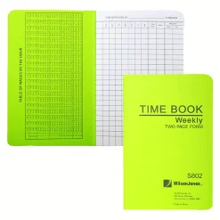 ACCO® / Wilson Jones® Foreman's Pocket-Size Time Book, 2 Pages Per Week, 6.75
