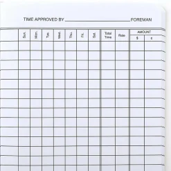 ACCO® / Wilson Jones® Foreman's Pocket-Size Time Book, 2 Pages Per Week, 6.75