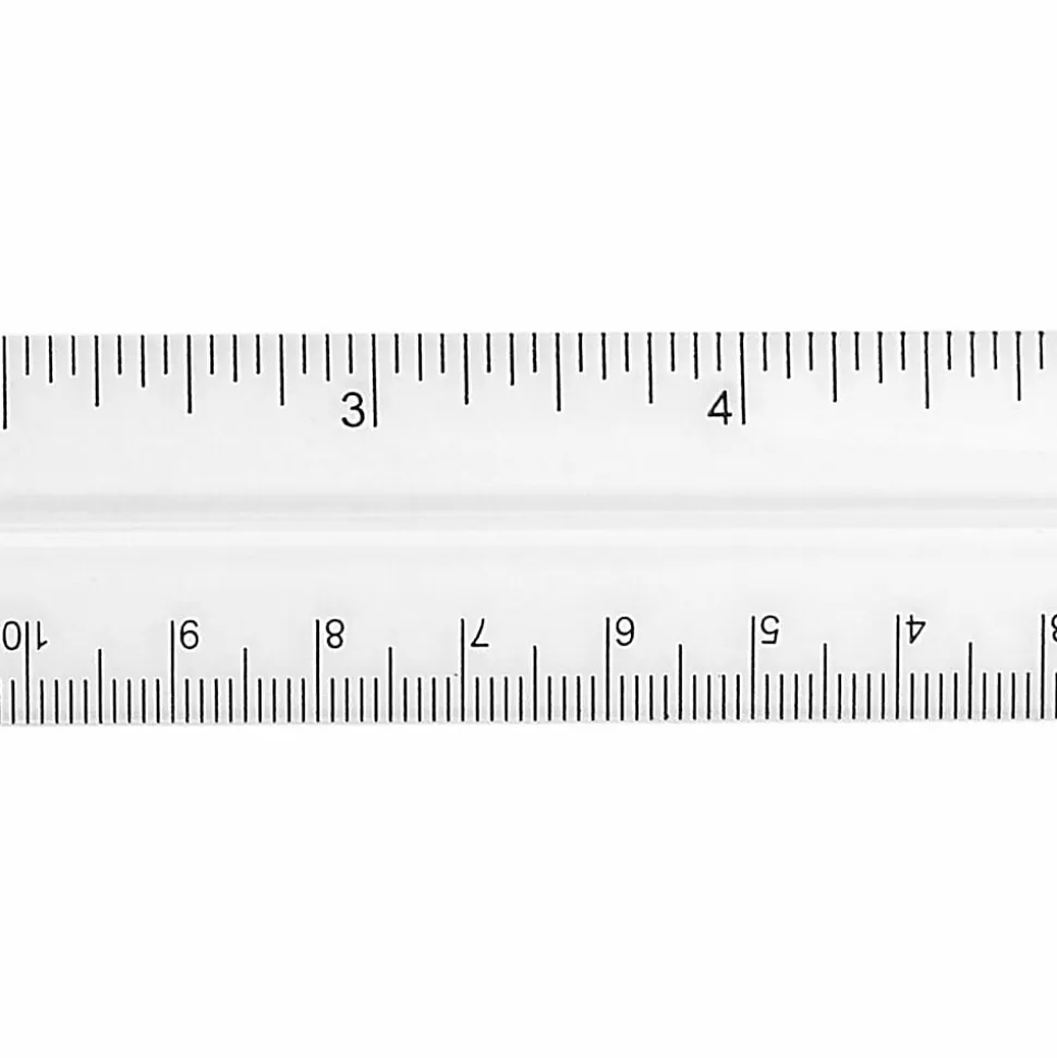Acme Durable Plastic 6" Clear Ruler