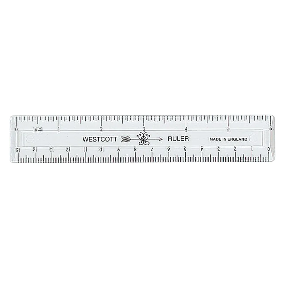 Acme Durable Plastic 6" Clear Ruler