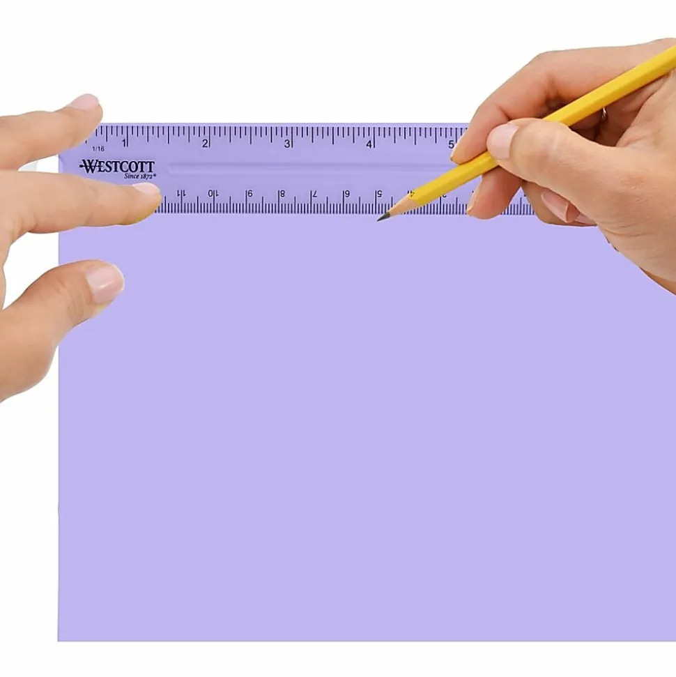 Acme Durable Plastic 6" Clear Ruler