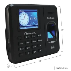 Acroprint BioTouch Time Clock, 500 Employees, 5