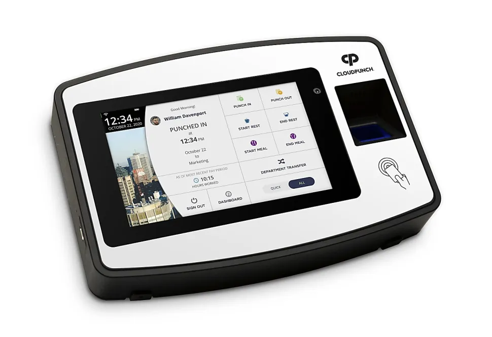 Acroprint CloudPunch Touch Tablet Time Clock, 150 Employees, 6-9/16"H x 11-1/8"W x 2.3/4"D, CP200