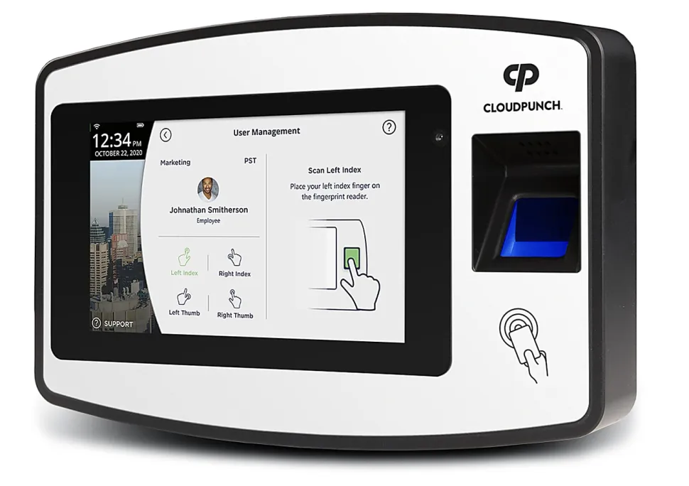 Acroprint CloudPunch Touch Tablet Time Clock, 150 Employees, 6-9/16"H x 11-1/8"W x 2.3/4"D, CP200