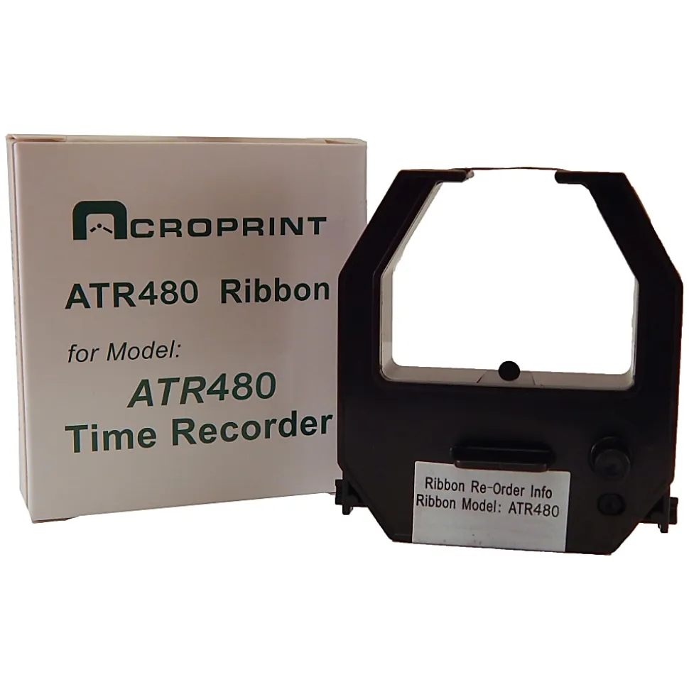 Acroprint Totalizing Payroll Recorder, 50 Employees, 9-13/16"H x 7-3/4"W x 4-3/4"D, ATR480