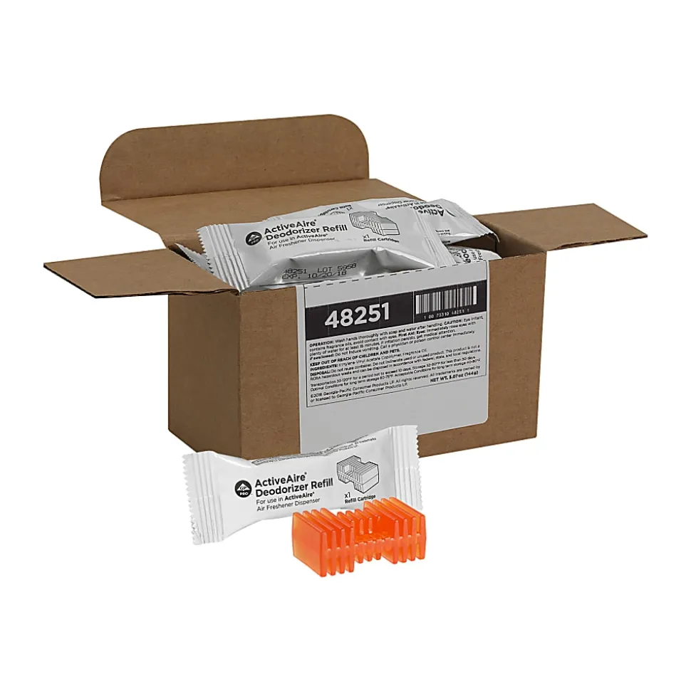 ActiveAire® by GP PRO Automated Freshener Dispenser Refill Cartridges, Sunscape Scent, 19 Oz, Case Of 12