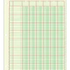 Adams® Analysis Pad, 8 1/2" x 11", 100 Pages (50 Sheets), 6 Columns, Green