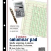 Adams® Analysis Pad, 8 1/2" x 11", 100 Pages (50 Sheets), 5 Columns, Green