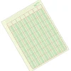 Adams® Analysis Pad, 8 1/2" x 11", 100 Pages (50 Sheets), 8 Columns, Green