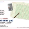 Adams® Analysis Pad, 16 3/8" x 11", 100 Pages (50 Sheets), 13 Columns, Green