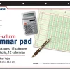 Adams® Analysis Pad, 14" x 8 1/2", 50 Pages (50 Sheets), 12 Columns, Green