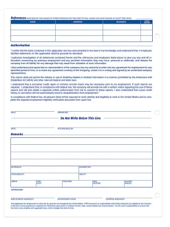 Adams® Application for Employment, Pack Of 2