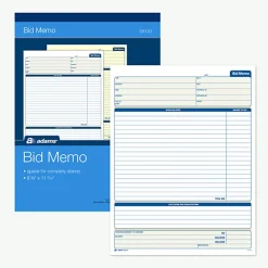 Adams® Bid Memo Book, 8 3/8