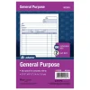 Adams® Carbonless All-Purpose Forms, 2-Part, 8 1/2" x 5 11/16", White/Canary, 100 Sets Per Book
