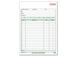 Adams® Carbonless General Purpose Book, 5 9/16" x 8 7/16", 2-Part, White/Canary