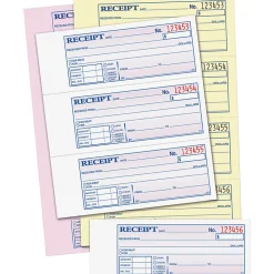 Adams® Carbonless Money/Rent Receipt Book, 3-Part, 7 5/8" x 11", Book Of 100 Sets