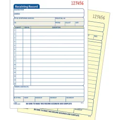 Adams® Carbonless 2-Part Receiving Record Book, 5 9/16