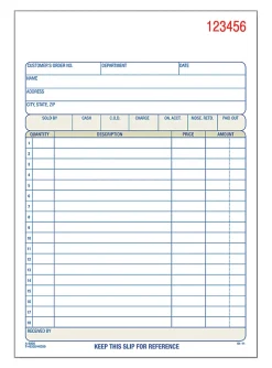 Adams® Carbonless 2-Part Sales Book, 5 9/16" x 8 7/16", Pack Of 50 Sets