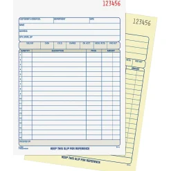 Adams® Carbonless 2-Part Sales Book, 5 9/16